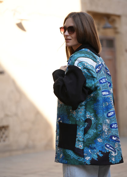 Blue Ocean/Printed Jacket