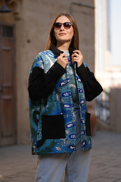 Blue Ocean/Printed Jacket