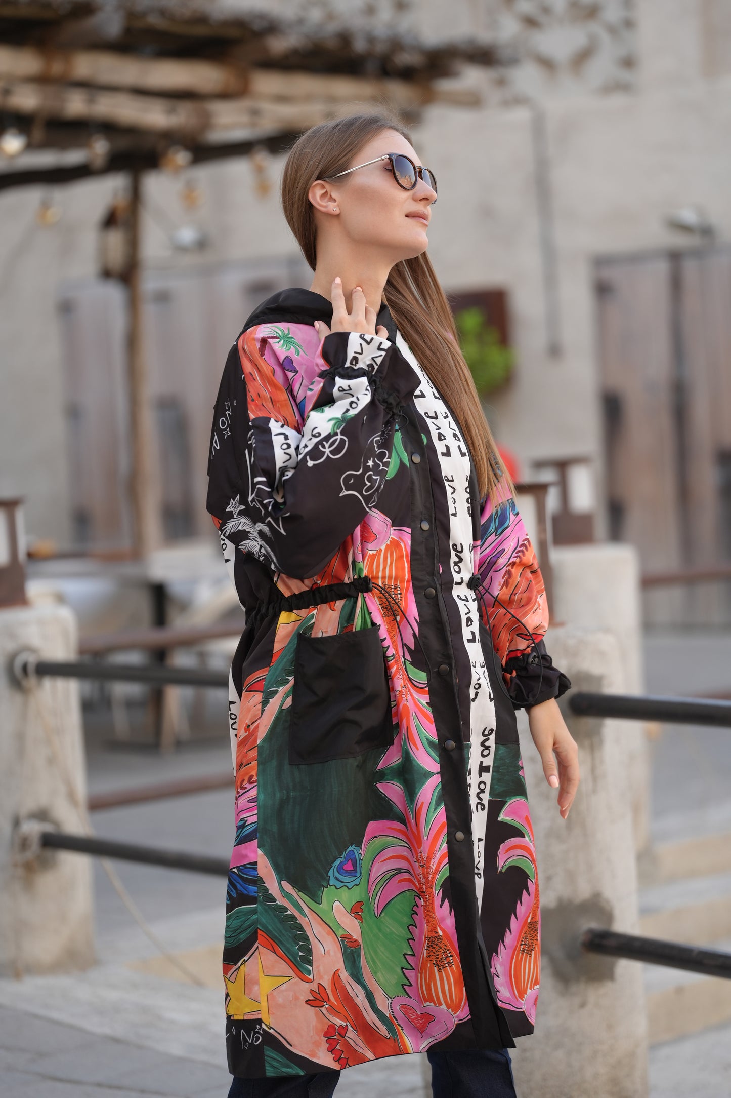 Mwaj/Trench Coat W. Prints