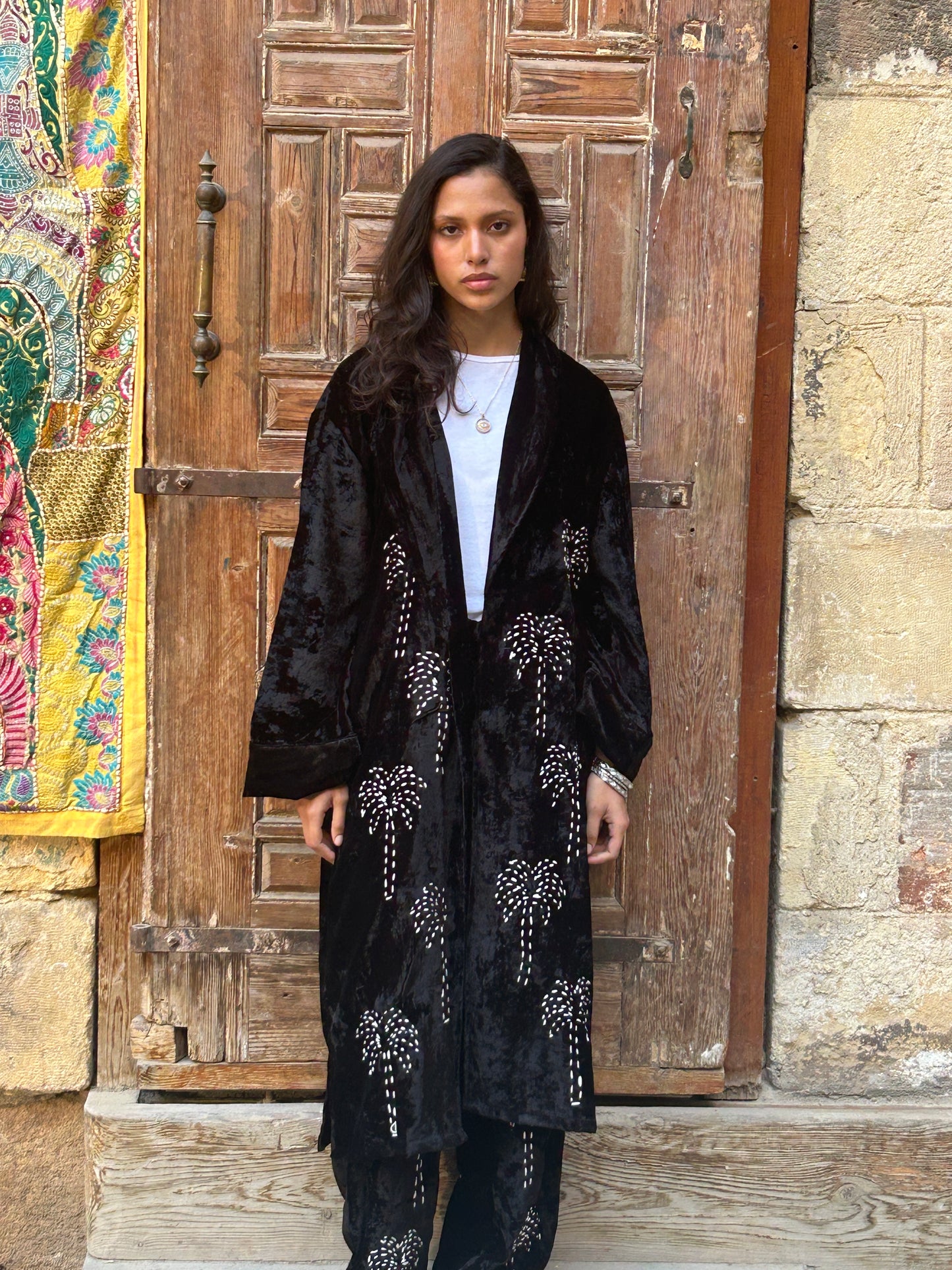 Black Set with Embroidery