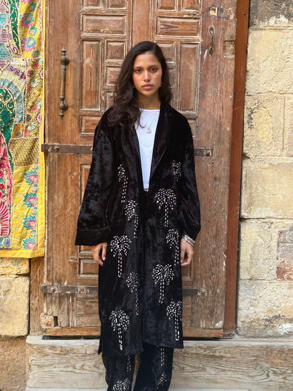 Black Set with Embroidery