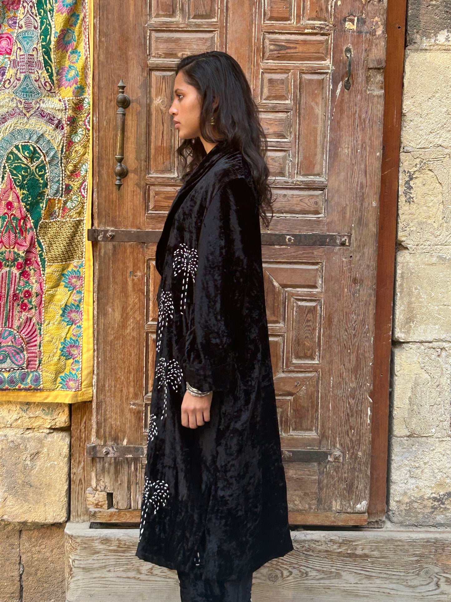 Black Set with Embroidery