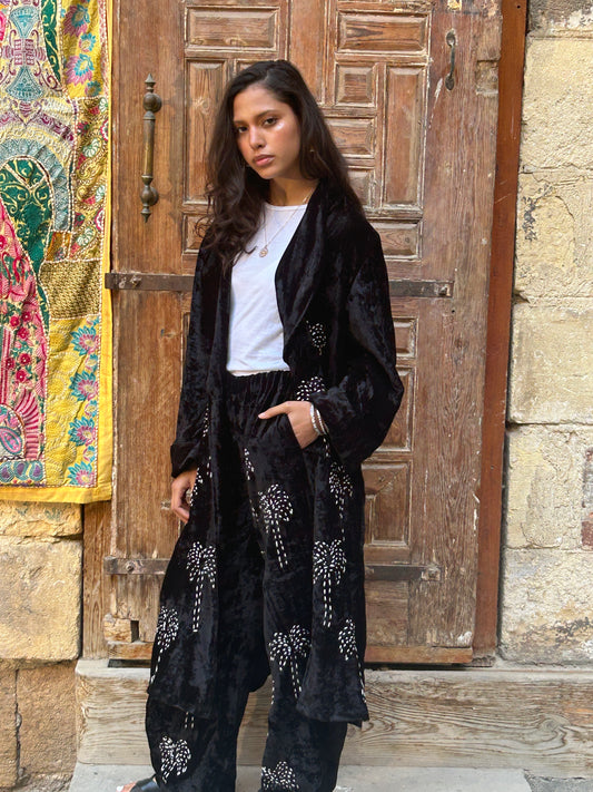 Black Set with Embroidery