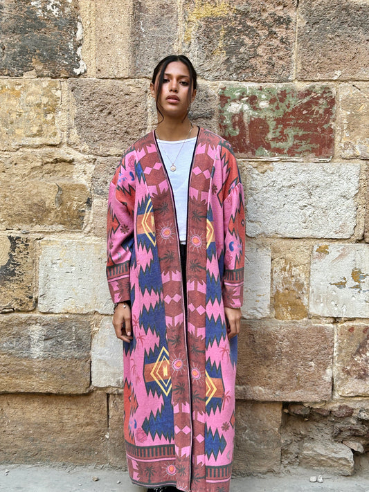 Knitwear Jacket with Prints