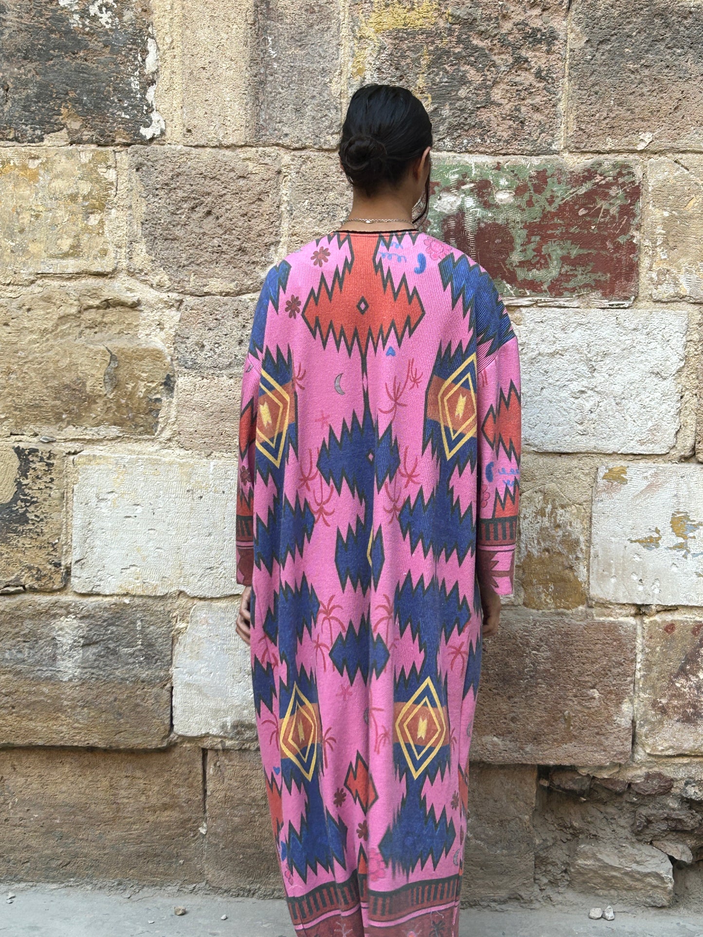 Knitwear Jacket with Prints