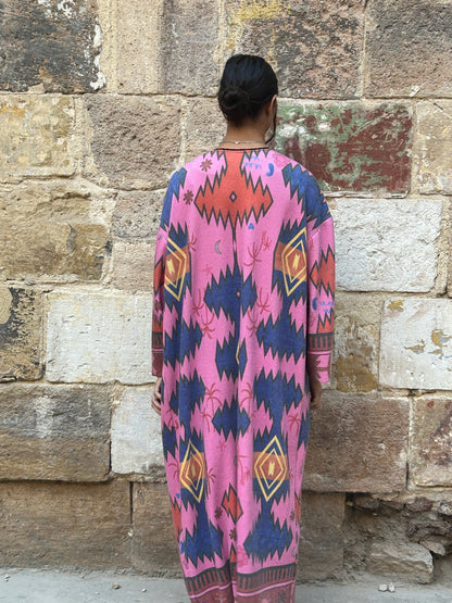 Knitwear Jacket with Prints